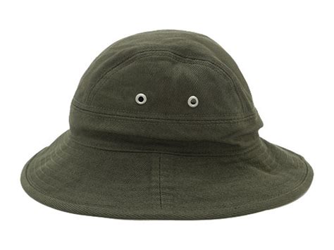 Khaki/white Drill Hat .